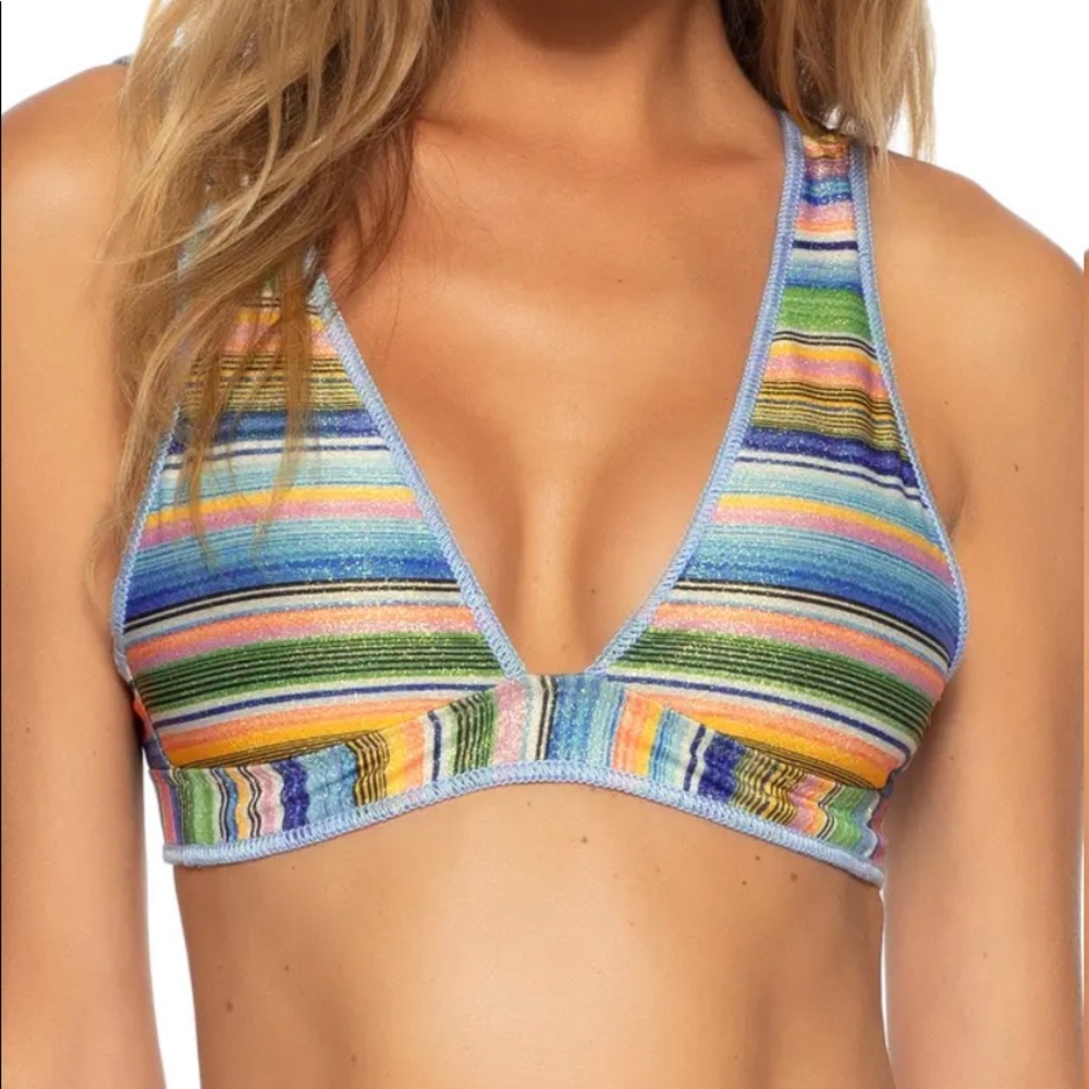 Becca East Village Blue Shadow Bikini Top